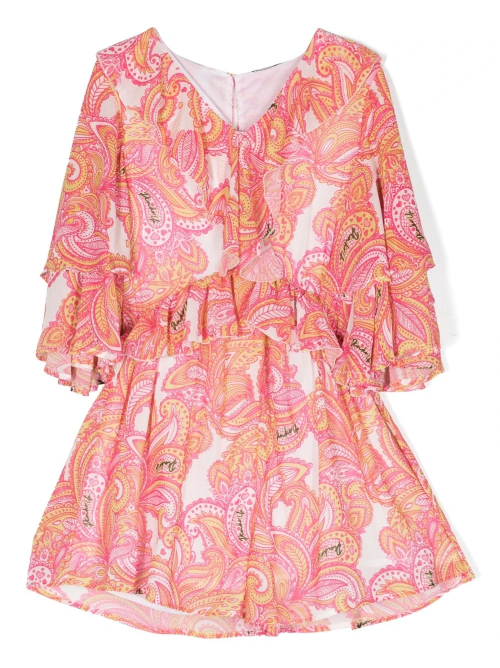 Børn Pinko Kids Playsuit Med Geometrisk Tryk 1 Børn Pinko Kids Playsuit Med Geometrisk Tryk