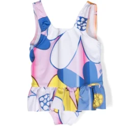 Børn Moschino Kids Peplum-badedragt Med Blomstertryk