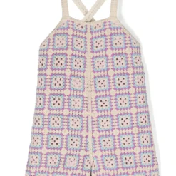 Børn Stella McCartney Kids Hæklet Jumpsuit Med Krydsede Stropper