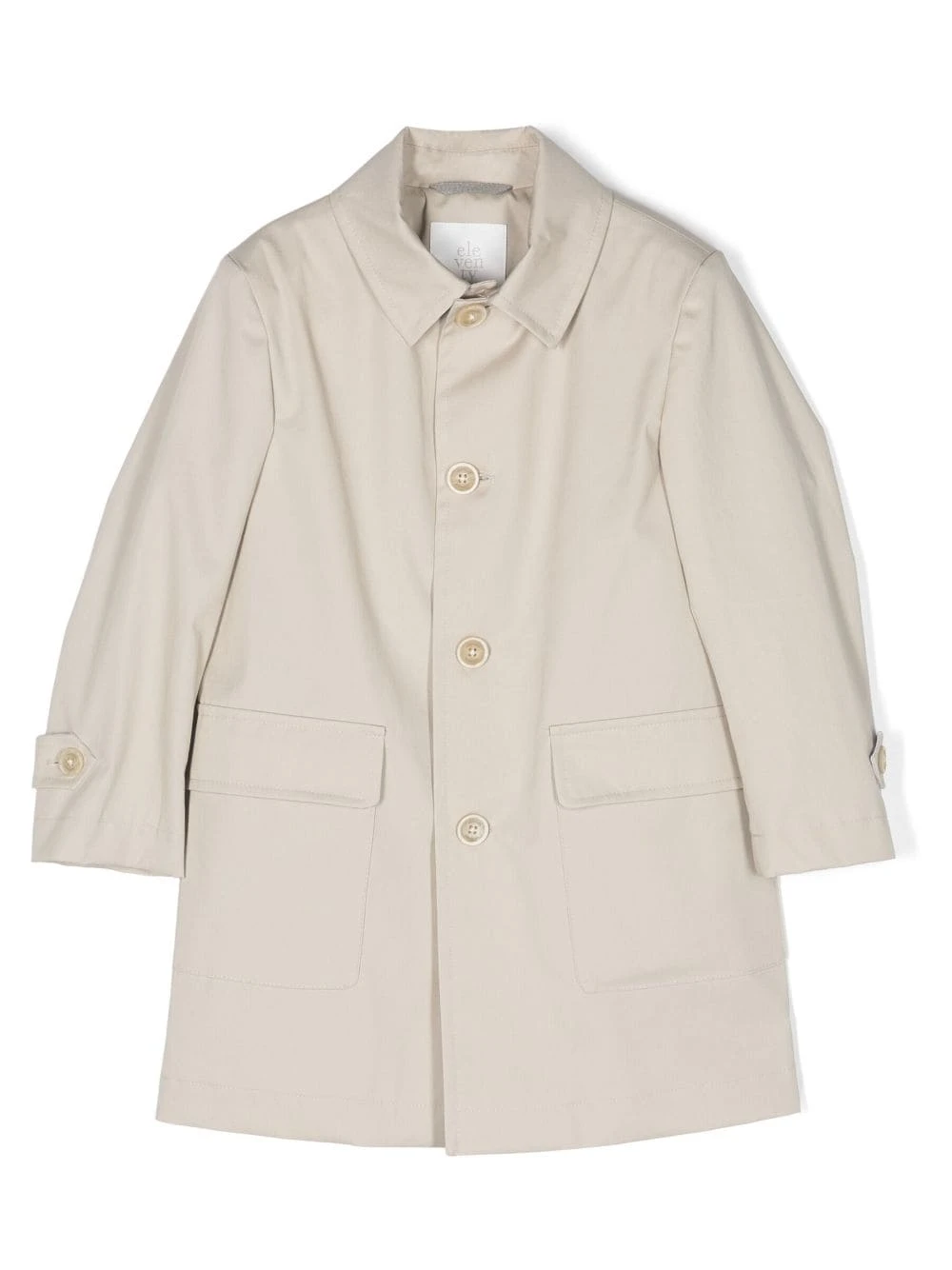 Børn Eleventy Kids Mellemlang Enkeltradet Frakke 1 Børn Eleventy Kids Mellemlang Enkeltradet Frakke