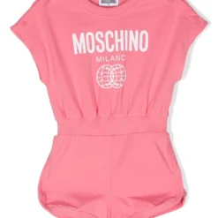 Børn Moschino Kids Playsuit Med Logotryk