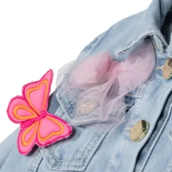 Børn Miss Grant Kids Denimjakke Med Blomsterdetalje -Stella shop 19951224 44832824 1000