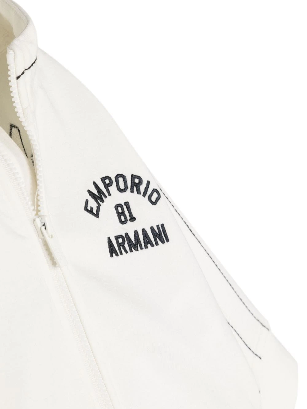 Børn Emporio Armani Kids Jakke Med Stribedetalje Og Lynlås 3 Børn Emporio Armani Kids Jakke Med Stribedetalje Og Lynlås - Image 3
