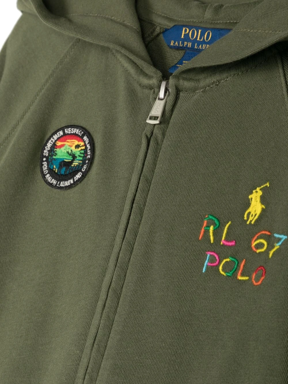 Børn Ralph Lauren Kids Langærmet Playsuit Med Hætte 3 Børn Ralph Lauren Kids Langærmet Playsuit Med Hætte - Image 3