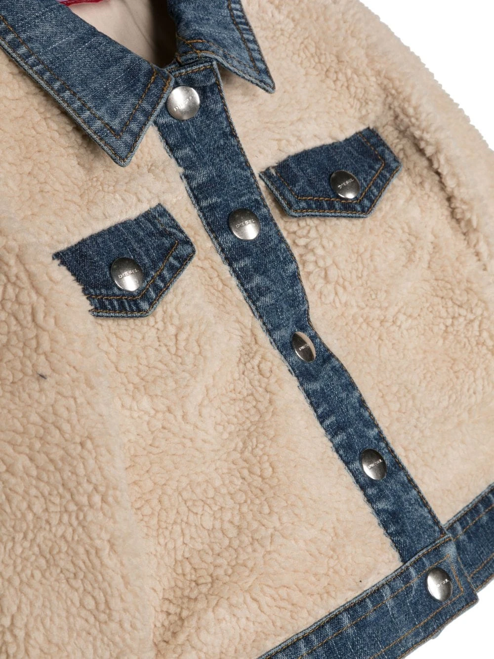 Børn Diesel Kids Denimjakke Med Rulamspaneler 3 Børn Diesel Kids Denimjakke Med Rulamspaneler - Image 3