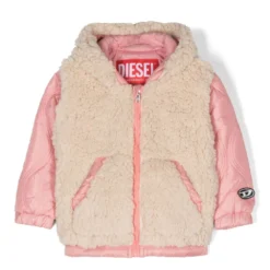Børn Diesel Kids Jakke Med Logomærke Og Paneler