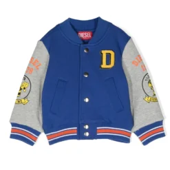 Børn Diesel Kids Bomberjakke Med Logotryk