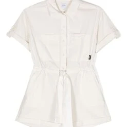 Børn Aspesi Kids Kortærmet Playsuit Med Bælte