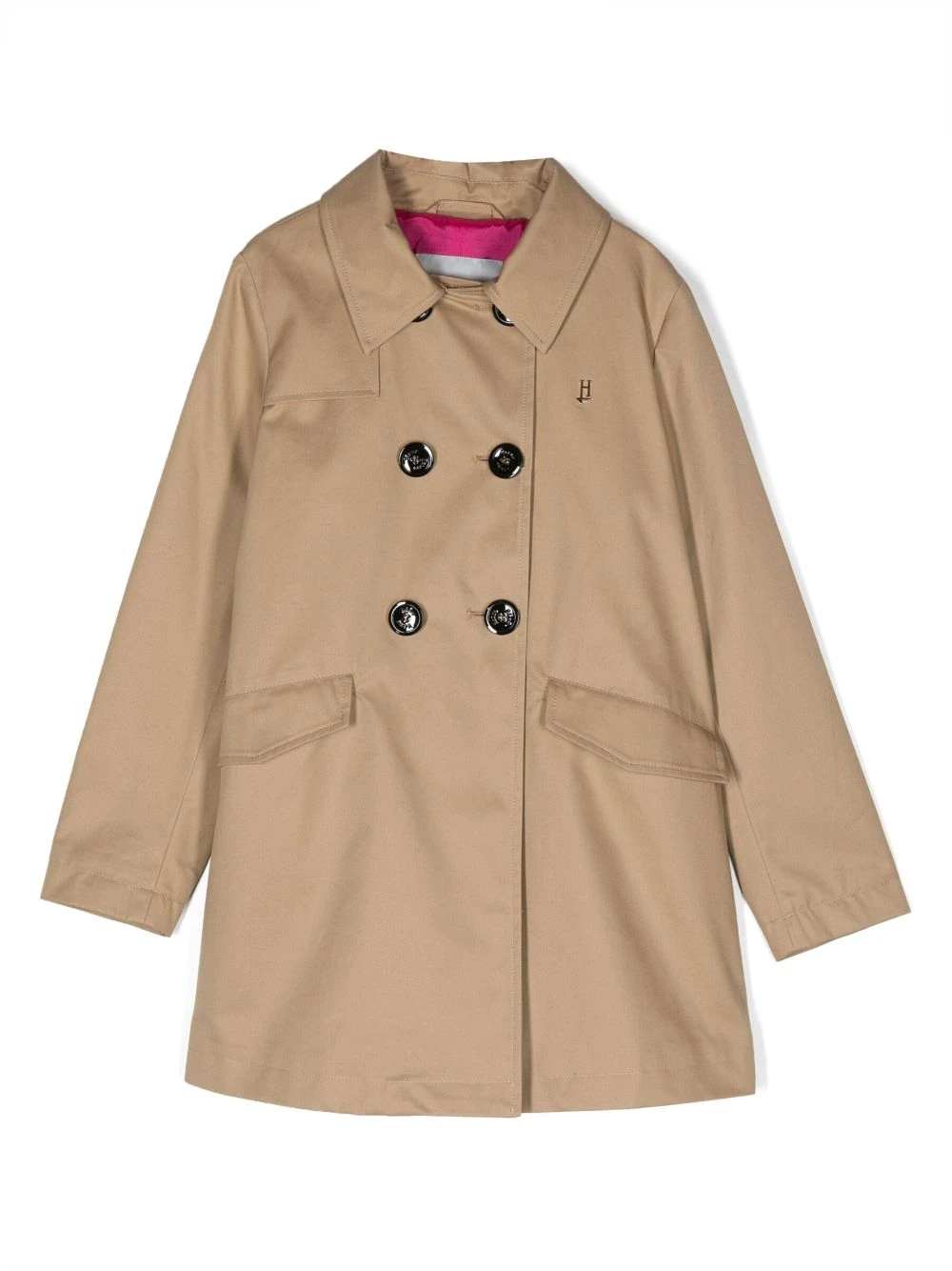 Børn Herno Kids Dobbeltradet Trenchcoat 1 Børn Herno Kids Dobbeltradet Trenchcoat