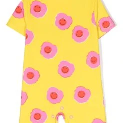 Børn Stella McCartney Kids Badedragt Med Smiley- Og Blomstertryk