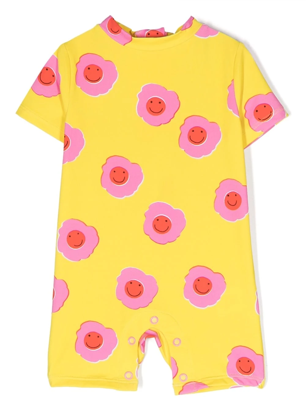 Børn Stella McCartney Kids Badedragt Med Smiley- Og Blomstertryk 1 Børn Stella McCartney Kids Badedragt Med Smiley- Og Blomstertryk