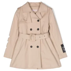 Børn MSGM Kids Trenchcoat Med Udskæringsdetalje