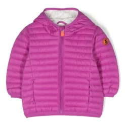 Børn Save The Duck Kids Jakke Med Hætte Og Logodetalje