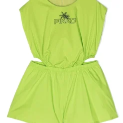 Børn Pinko Kids Playsuit Med Logotryk