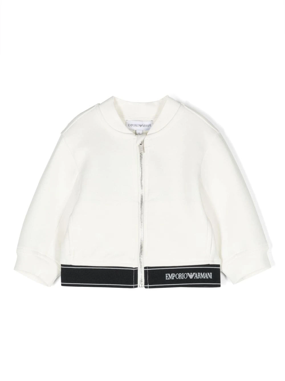Børn Emporio Armani Kids Bomberjakke Med Elastik Og Logo 1 Børn Emporio Armani Kids Bomberjakke Med Elastik Og Logo
