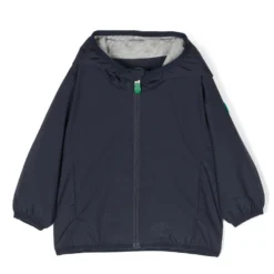 Børn Save The Duck Kids Vindjakke Med Logomærke Og Lynlås