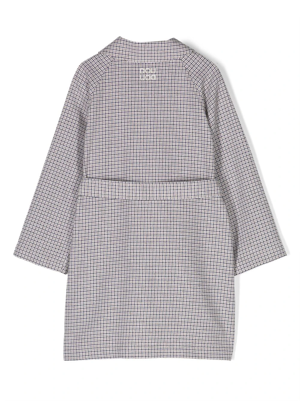 Børn Douuod Kids Skotskternet Dobbeltradet Trenchcoat 2 Børn Douuod Kids Skotskternet Dobbeltradet Trenchcoat - Image 2