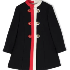 Børn Gucci Kids Dufflecoat Med Stribedetalje