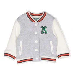 Børn Kenzo Kids Bomberjakke Med Logobroderi