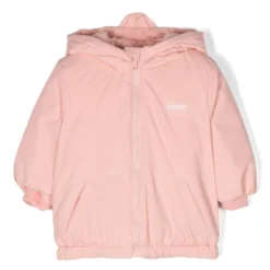 Børn Kenzo Kids Jakke Med Hætte Og Logotryk