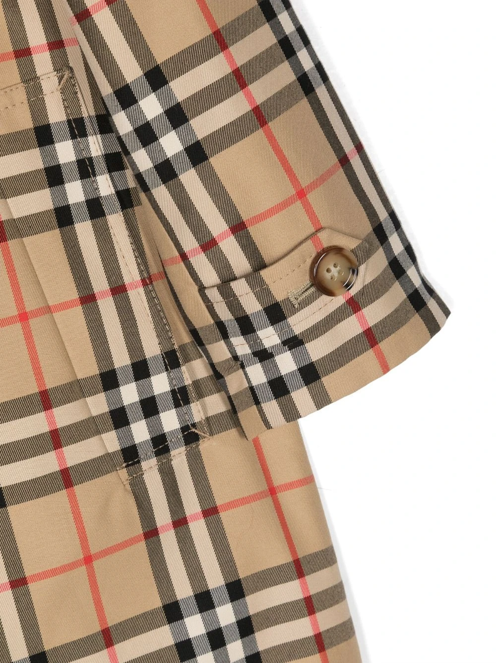 Børn Burberry Kids Ternet Bilfrakke I Gabardine 3 Børn Burberry Kids Ternet Bilfrakke I Gabardine - Image 3