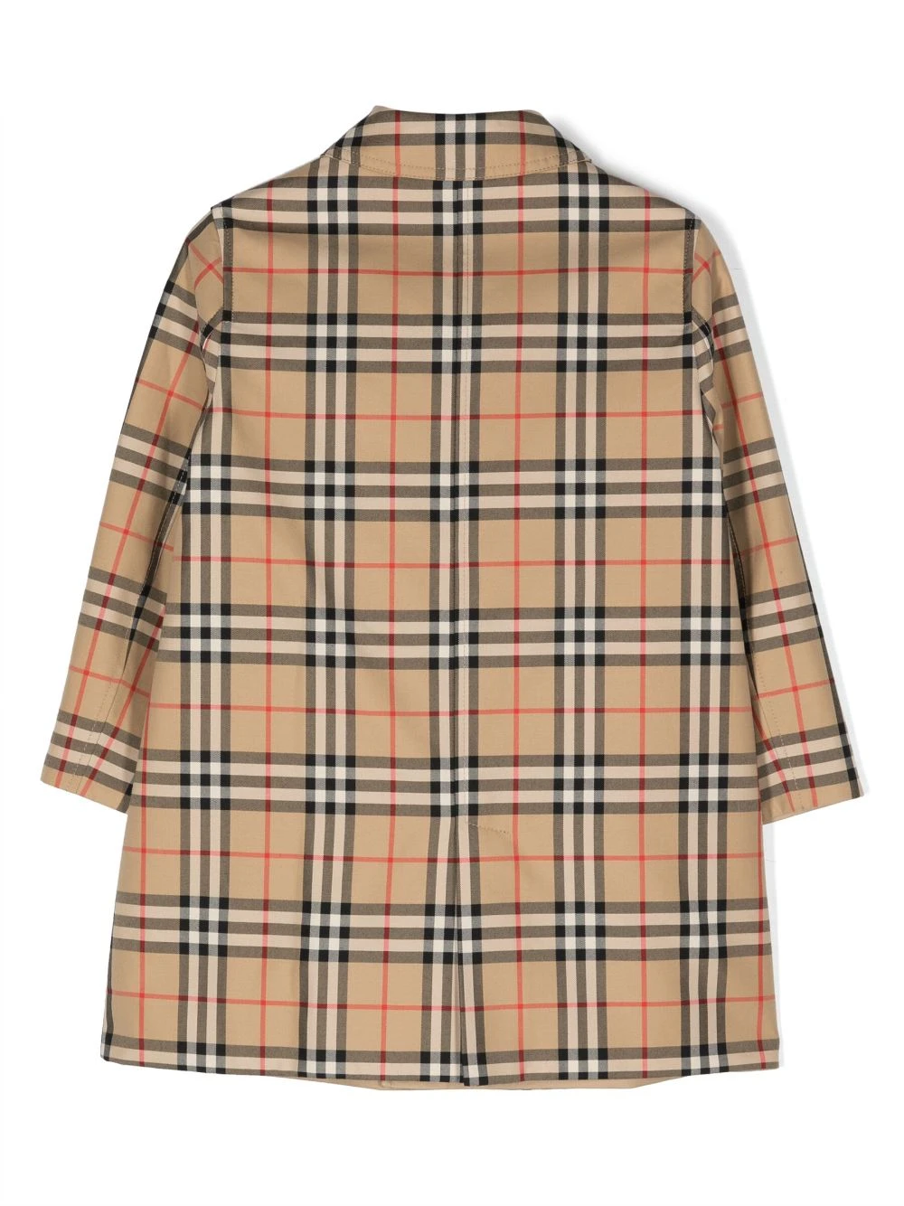 Børn Burberry Kids Ternet Bilfrakke I Gabardine 2 Børn Burberry Kids Ternet Bilfrakke I Gabardine - Image 2