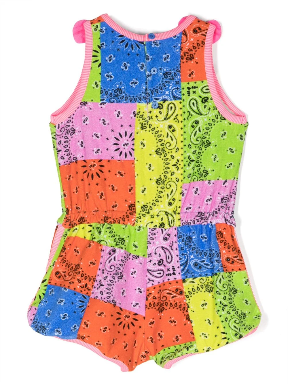 Børn MC2 Saint Barth Kids Smock-playsuit Med Bananmønster 2 Børn MC2 Saint Barth Kids Smock-playsuit Med Bananmønster - Image 2