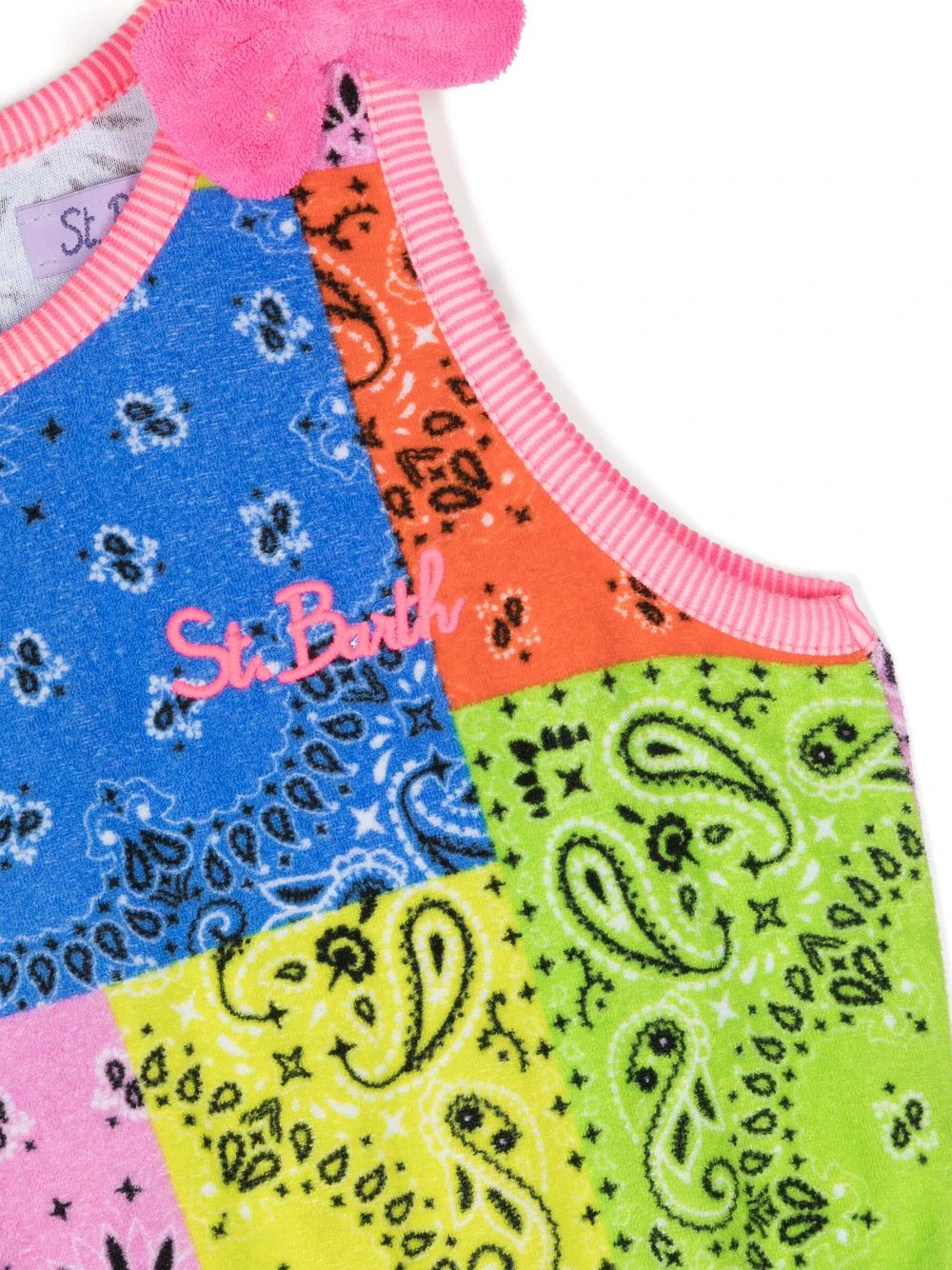 Børn MC2 Saint Barth Kids Smock-playsuit Med Bananmønster 3 Børn MC2 Saint Barth Kids Smock-playsuit Med Bananmønster - Image 3