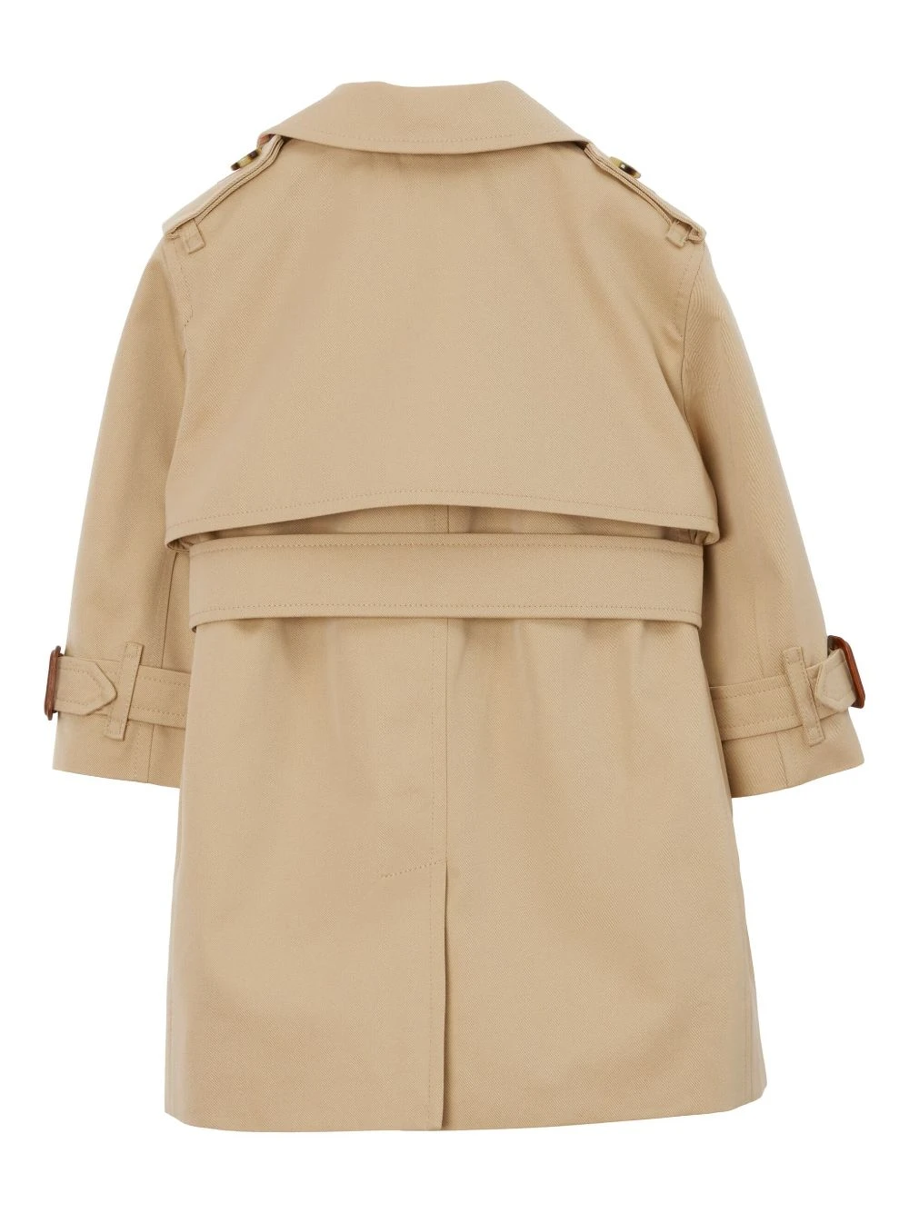 Børn Burberry Kids Trenchcoat I Gabardine Med Bælte 2 Børn Burberry Kids Trenchcoat I Gabardine Med Bælte - Image 2