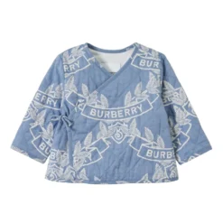 Børn Burberry Kids Quiltet Jakke Med Logotryk