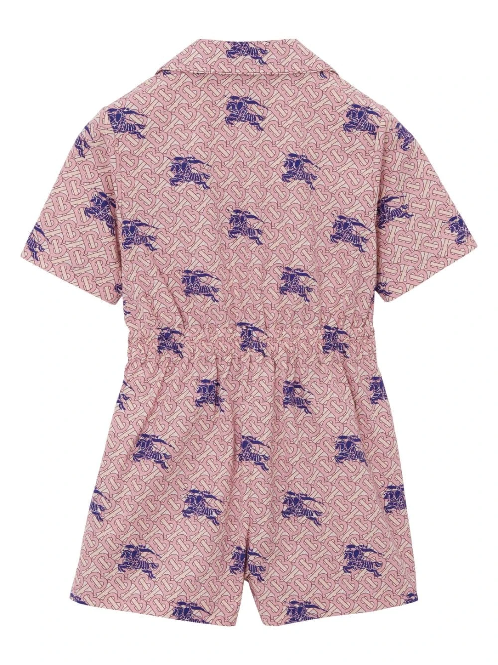 Børn Burberry Kids Playsuit Med Monogramtryk Og Knapper 2 Børn Burberry Kids Playsuit Med Monogramtryk Og Knapper - Image 2
