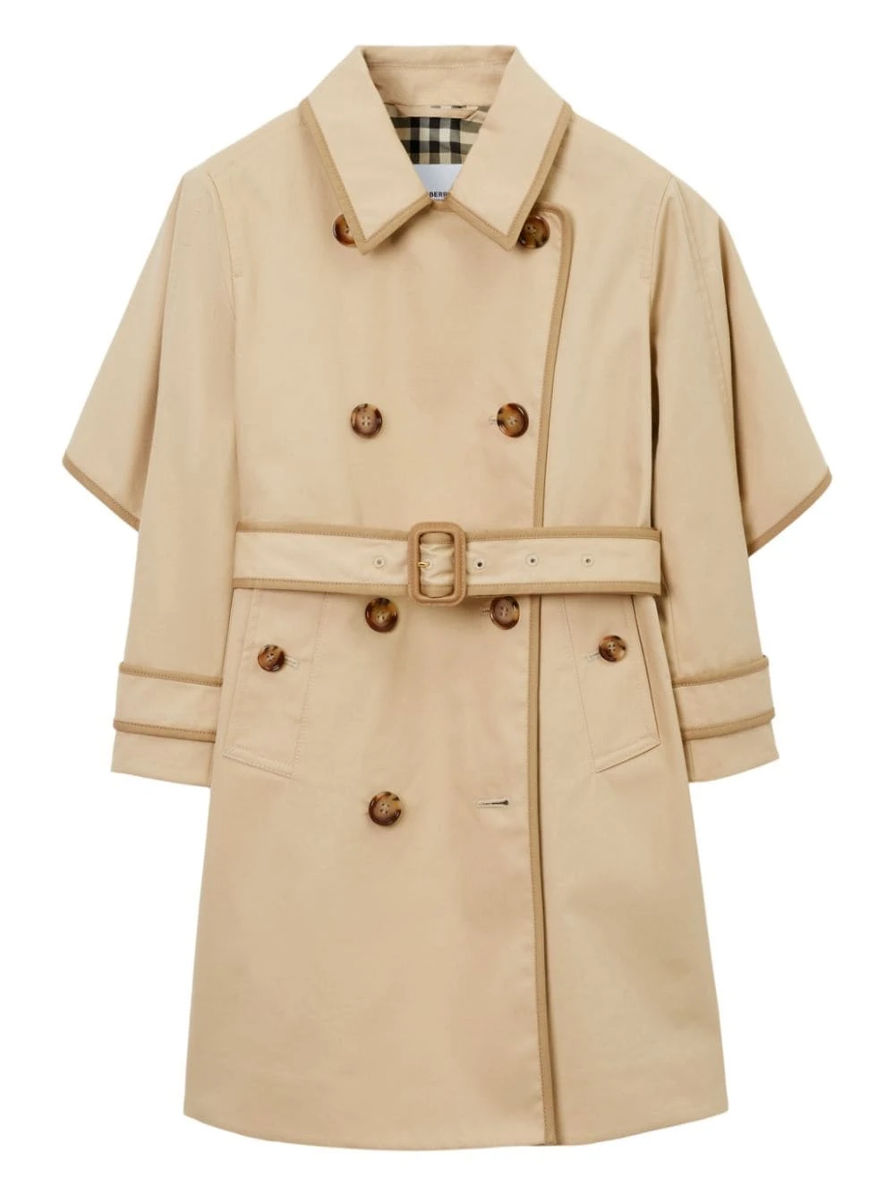 Børn Burberry Kids Dobbeltradet Trenchcoat 1 Børn Burberry Kids Dobbeltradet Trenchcoat