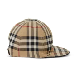 Børn Burberry Kids Ternet Baseballkasket Med Logomærke -Stella shop 20235683 50164147 1000