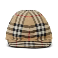 Børn Burberry Kids Ternet Baseballkasket Med Logomærke -Stella shop 20235683 50164154 1000