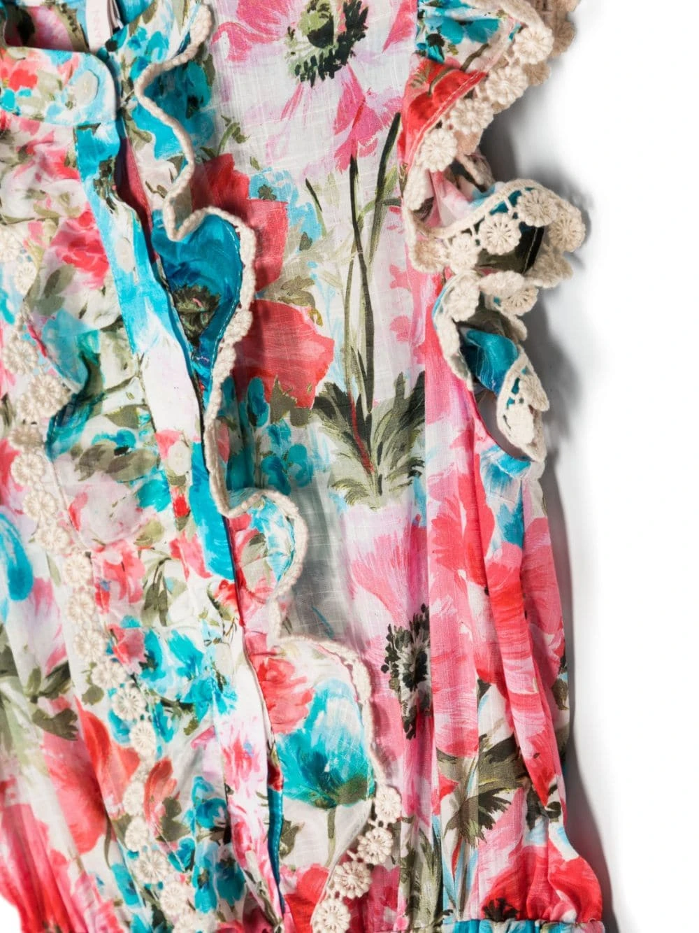 Børn ZIMMERMANN Kids Halcyon Playsuit Med Blomstertryk 3 Børn ZIMMERMANN Kids Halcyon Playsuit Med Blomstertryk - Image 3