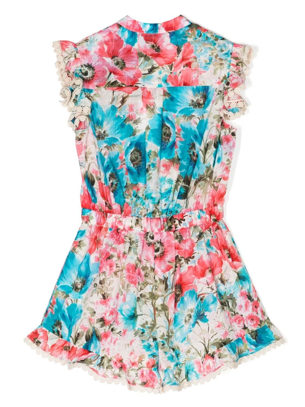 Børn ZIMMERMANN Kids Halcyon Playsuit Med Blomstertryk 2 Børn ZIMMERMANN Kids Halcyon Playsuit Med Blomstertryk - Image 2