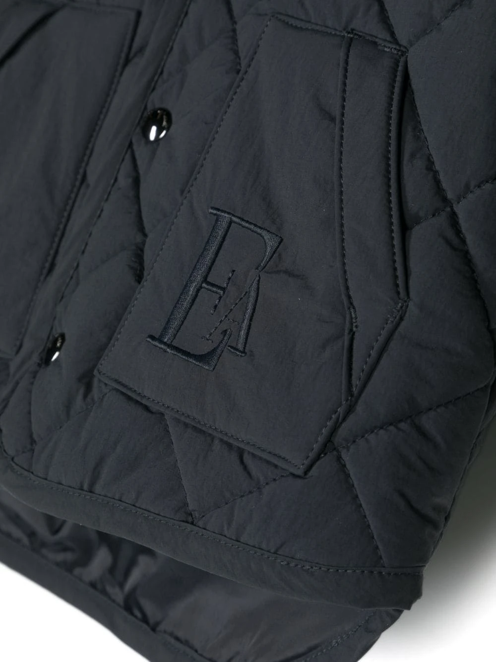 Børn Emporio Armani Kids Dynejakke Med Knapper Og Hætte 3 Børn Emporio Armani Kids Dynejakke Med Knapper Og Hætte - Image 3