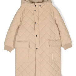 Børn Emporio Armani Kids Frakke Med Hætte Og Quiltet Finish