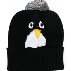 Børn Stella McCartney Kids Intarsiastrikket Hue Med Mønster