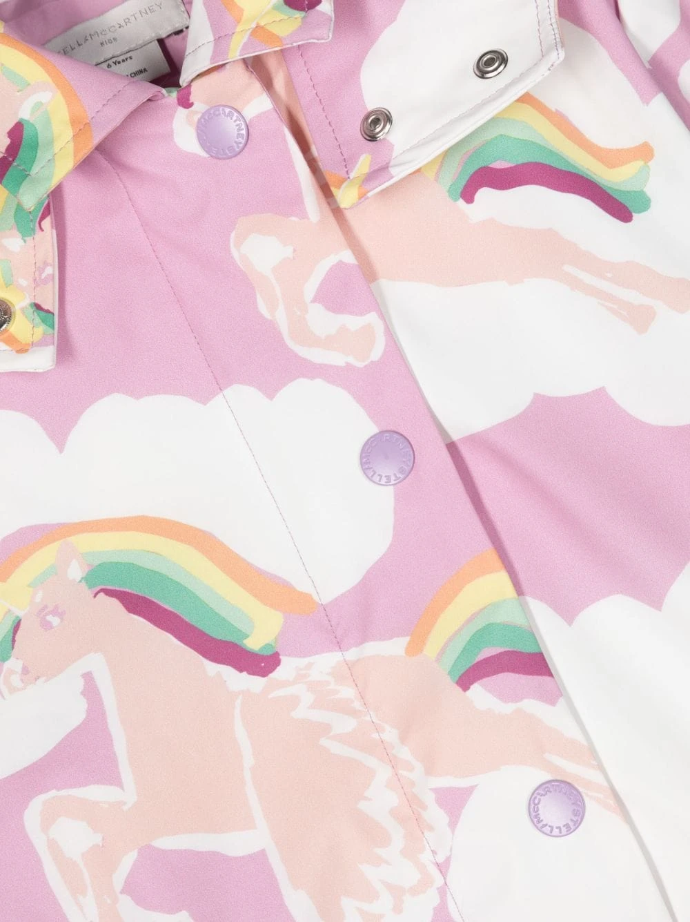 Børn Stella McCartney Kids Regnfrakke Med Enhjørning Og Regnbue 3 Børn Stella McCartney Kids Regnfrakke Med Enhjørning Og Regnbue - Image 3