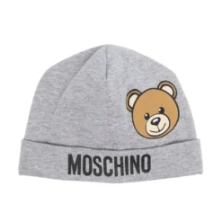Børn Moschino Kids Hue Med Meleret Effekt Og Bamse